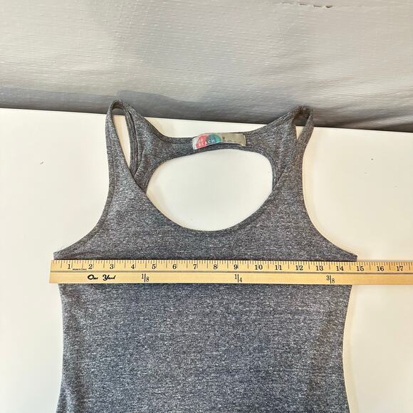 Free People Beach Midi Dress Size XS Racer Back Heather Grey Vacation Minimalist - Picture 10 of 12